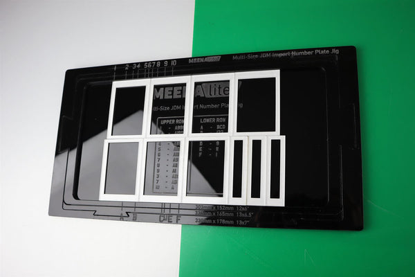 JDM Multi-Size 3D 4D Number Plate Alignment Jig